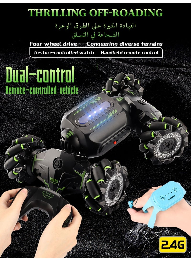 360° Transformable RC Car with Mecanum Wheels + Gesture Watch + Climbing & Racing Modes - Image 3